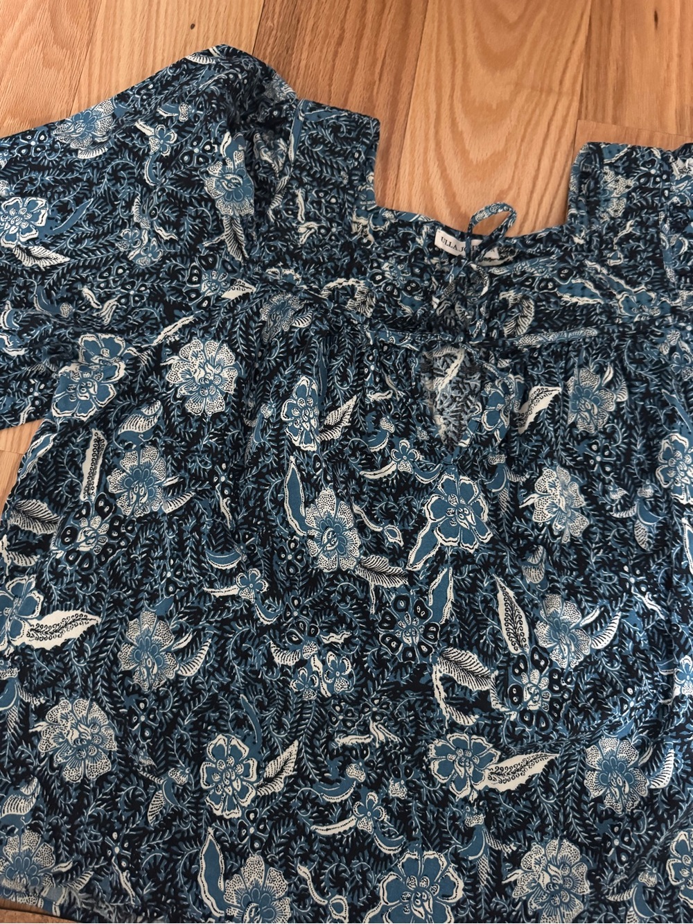 Ulla Johnson Blue & White Floral Cotton Tunic